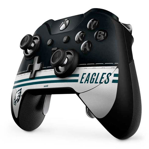 NFL Philadelphia Eagles White Striped Xbox One Elite Controller Skin