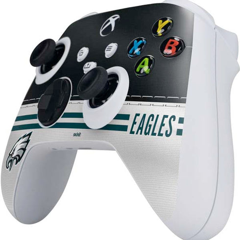 NFL Philadelphia Eagles White Striped Xbox Series S Controller Skin