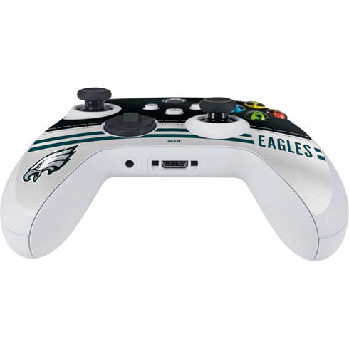 NFL Philadelphia Eagles White Striped Xbox Series S Controller Skin