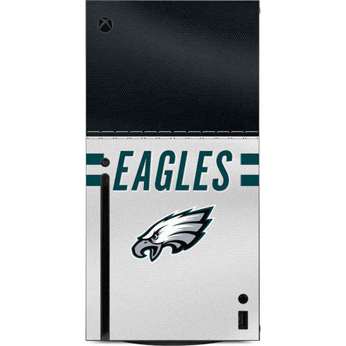 NFL Philadelphia Eagles White Striped Xbox Series X Console Skin