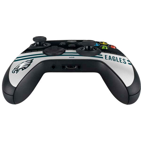 NFL Philadelphia Eagles White Striped Xbox Series X Controller Skin