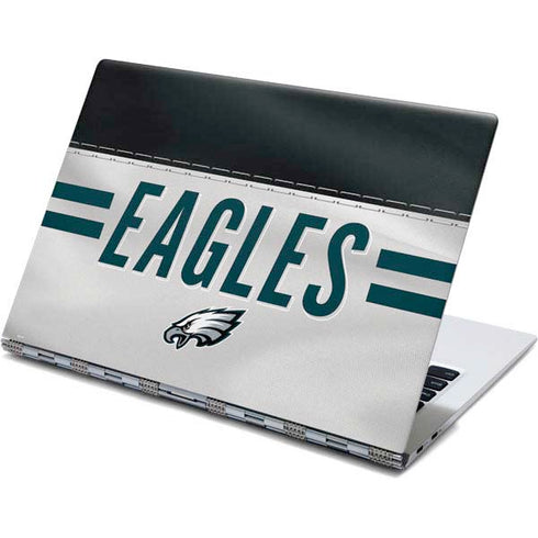 NFL Philadelphia Eagles White Striped Yoga 910 2-in-1 14in Touch-Screen Skin
