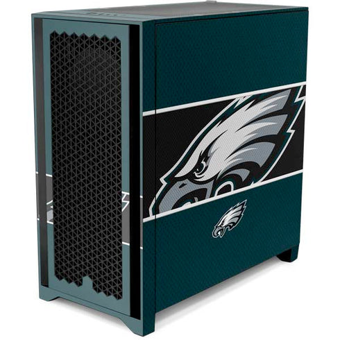NFL Philadelphia Eagles Zone Block Corsair 4000D Tempered Glass Mid-Tower ATX Case Skin