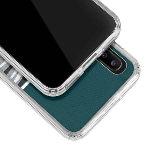 NFL Philadelphia Eagles Zone Block Galaxy A30 Clear Case