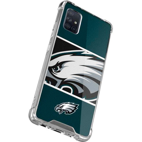 NFL Philadelphia Eagles Zone Block Galaxy A71 5G Clear Case