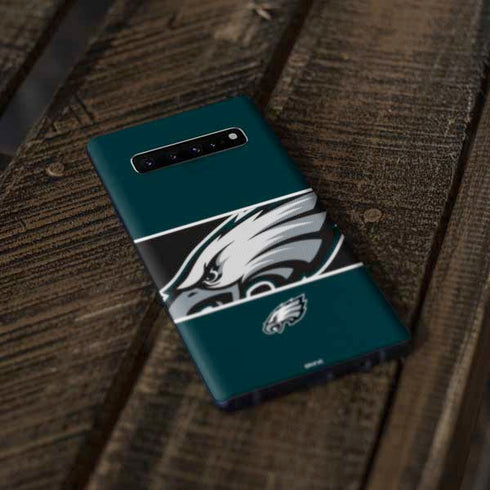 NFL Philadelphia Eagles Zone Block Galaxy S10 Skin