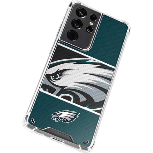 NFL Philadelphia Eagles Zone Block Galaxy S21 Ultra 5G Clear Case
