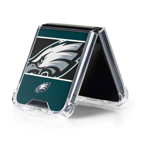 NFL Philadelphia Eagles Zone Block Galaxy Z Flip5 5G Clear Case