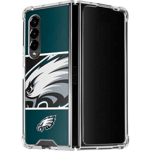 NFL Philadelphia Eagles Zone Block Galaxy Z Fold4 5G Clear Case