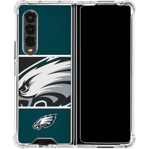 NFL Philadelphia Eagles Zone Block Galaxy Z Fold4 5G Clear Case