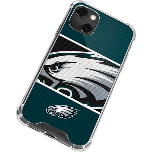NFL Philadelphia Eagles Zone Block iPhone 13 Mini Clear Case