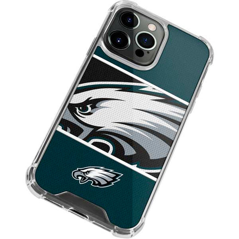 NFL Philadelphia Eagles Zone Block iPhone 13 Pro Max Clear Case