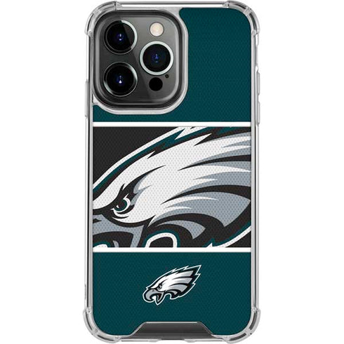 NFL Philadelphia Eagles Zone Block iPhone 15 Pro Clear Case