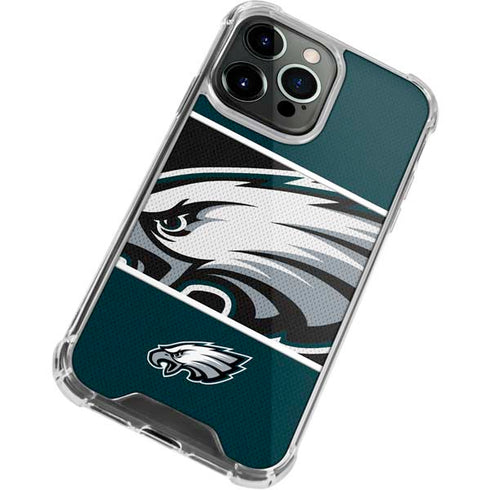 NFL Philadelphia Eagles Zone Block iPhone 14 Pro Clear Case