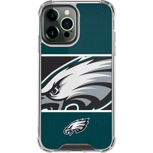 NFL Philadelphia Eagles Zone Block iPhone 14 Pro Max Clear Case