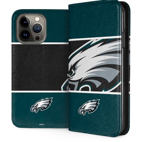 NFL Philadelphia Eagles Zone Block iPhone 15 Pro Max Folio Case