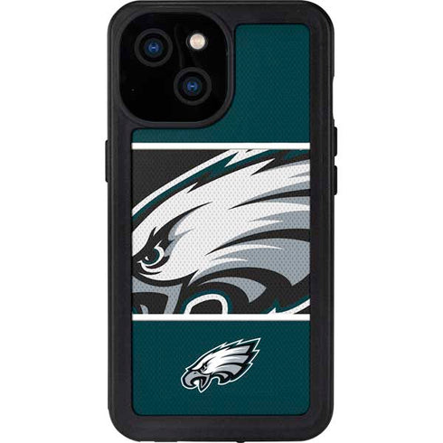 NFL Philadelphia Eagles Zone Block iPhone 15 Waterproof Case