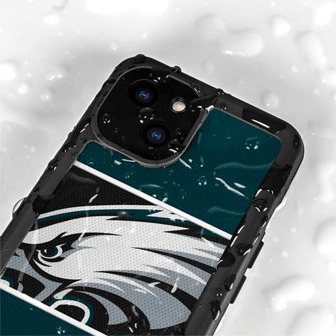 NFL Philadelphia Eagles Zone Block iPhone 15 Waterproof Case