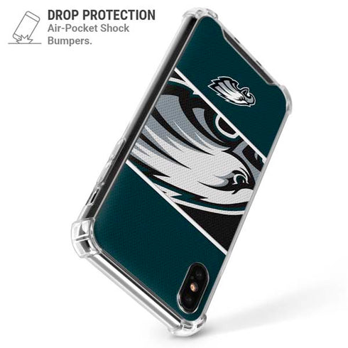 NFL Philadelphia Eagles Zone Block iPhone XS Max Clear Case