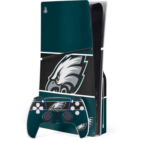 NFL Philadelphia Eagles Zone Block PS5 Slim Disk Bundle Skin