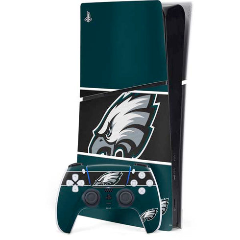 NFL Philadelphia Eagles Zone Block PS5 Slim Digital Edition Console Skin