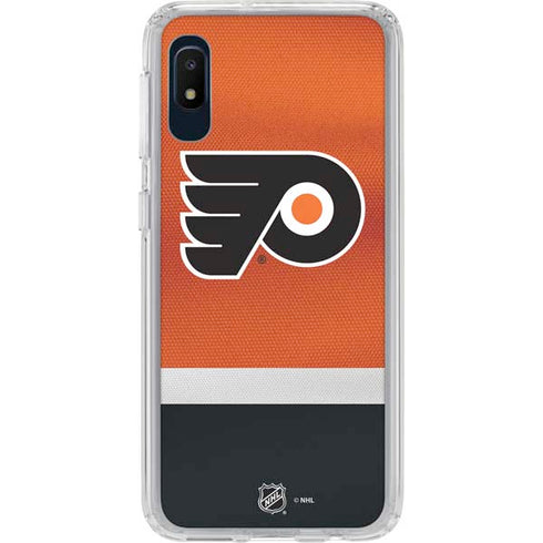 NHL Philadelphia Flyers Alternate Jersey Galaxy A10e Clear Case