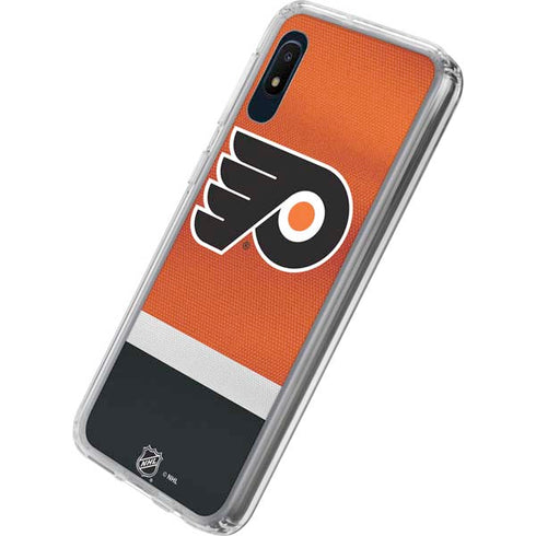 NHL Philadelphia Flyers Alternate Jersey Galaxy A10e Clear Case