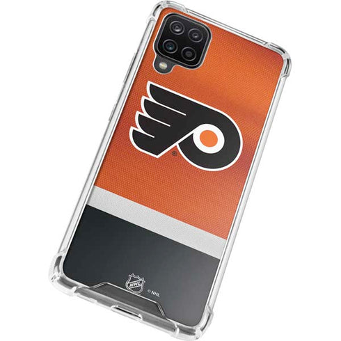 NHL Philadelphia Flyers Alternate Jersey Galaxy A12 Clear Case
