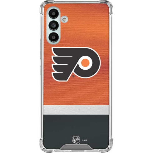 NHL Philadelphia Flyers Alternate Jersey Galaxy A13 5G Clear Case