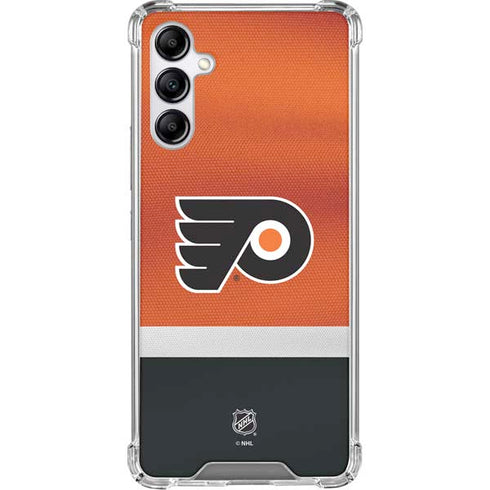 NHL Philadelphia Flyers Alternate Jersey Galaxy A15 5G Clear Case
