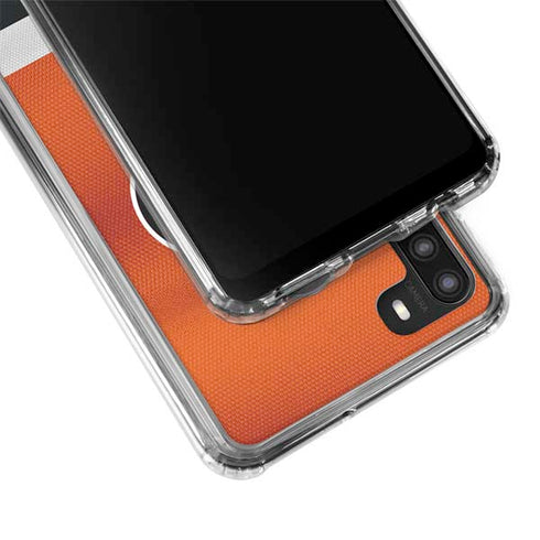 NHL Philadelphia Flyers Alternate Jersey Galaxy A21 Clear Case
