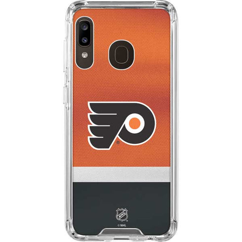 NHL Philadelphia Flyers Alternate Jersey Galaxy A30 Clear Case