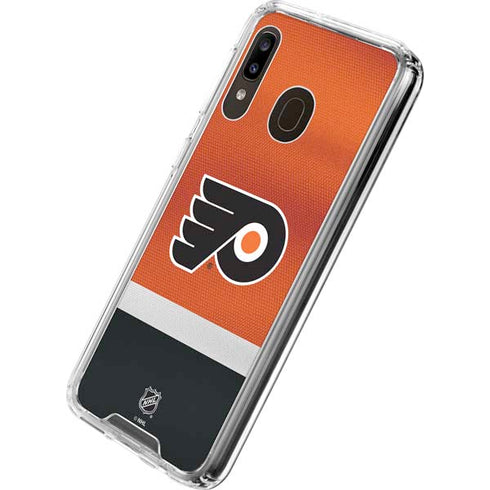 NHL Philadelphia Flyers Alternate Jersey Galaxy A30 Clear Case