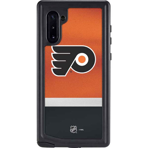NHL Philadelphia Flyers Alternate Jersey Galaxy Note 10 Waterproof Case