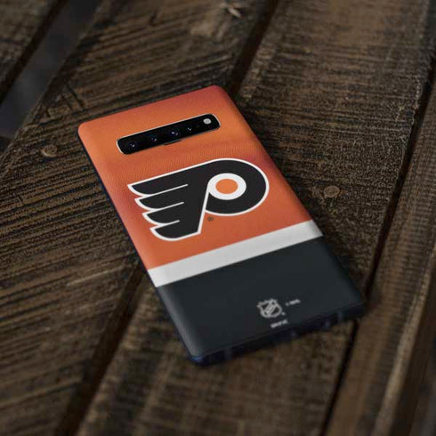 NHL Philadelphia Flyers Alternate Jersey Galaxy S10 Plus Skin