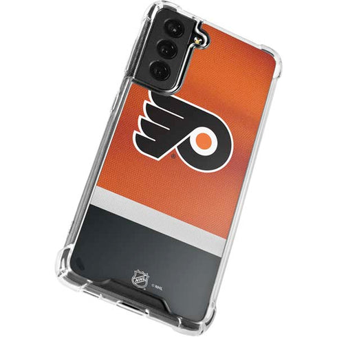 NHL Philadelphia Flyers Alternate Jersey Galaxy S22 Clear Case