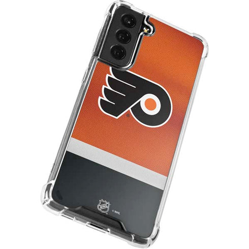 NHL Philadelphia Flyers Alternate Jersey Galaxy S22 Plus Clear Case