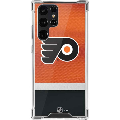 NHL Philadelphia Flyers Alternate Jersey Galaxy S22 Ultra Clear Case