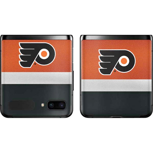 NHL Philadelphia Flyers Alternate Jersey Galaxy Z Flip Skin