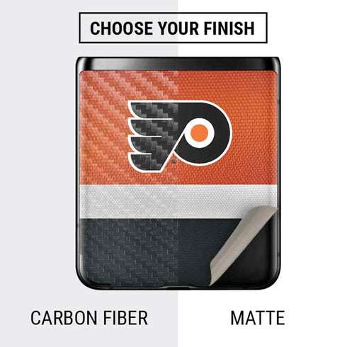 NHL Philadelphia Flyers Alternate Jersey Galaxy Z Flip Skin