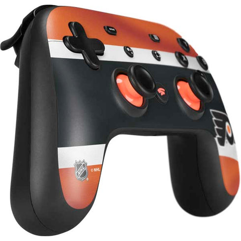 NHL Philadelphia Flyers Alternate Jersey Google Stadia Controller Skin