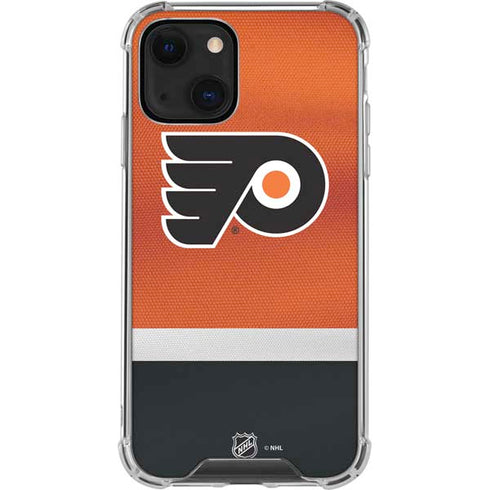 NHL Philadelphia Flyers Alternate Jersey iPhone 14 Plus Clear Case
