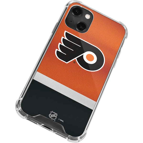 NHL Philadelphia Flyers Alternate Jersey iPhone 14 Plus Clear Case