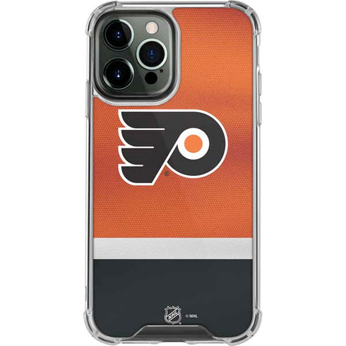 NHL Philadelphia Flyers Alternate Jersey iPhone 14 Pro Max Clear Case