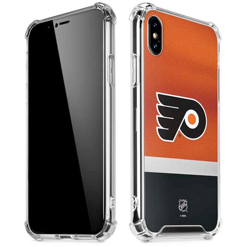 NHL Philadelphia Flyers Alternate Jersey iPhone XS Max Clear Case
