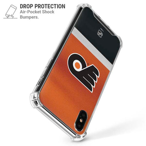 NHL Philadelphia Flyers Alternate Jersey iPhone XS Max Clear Case