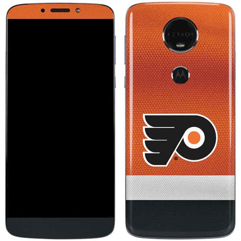 NHL Philadelphia Flyers Alternate Jersey Moto E5 Plus Skin