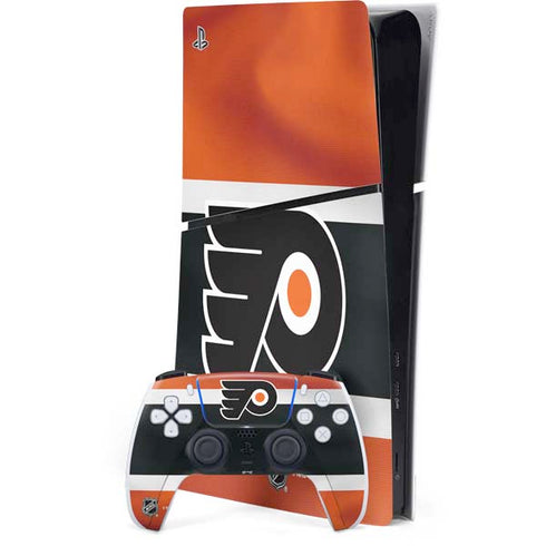 NHL Philadelphia Flyers Alternate Jersey PS5 Slim Digital Edition Console Skin