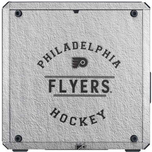 NHL Philadelphia Flyers Black Text Cooler Master MasterBox Q300L Mini Tower Skin
