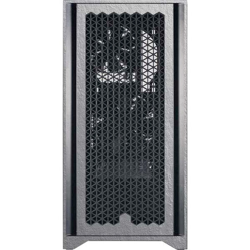 NHL Philadelphia Flyers Black Text Corsair 4000D Tempered Glass Mid-Tower ATX Case Skin